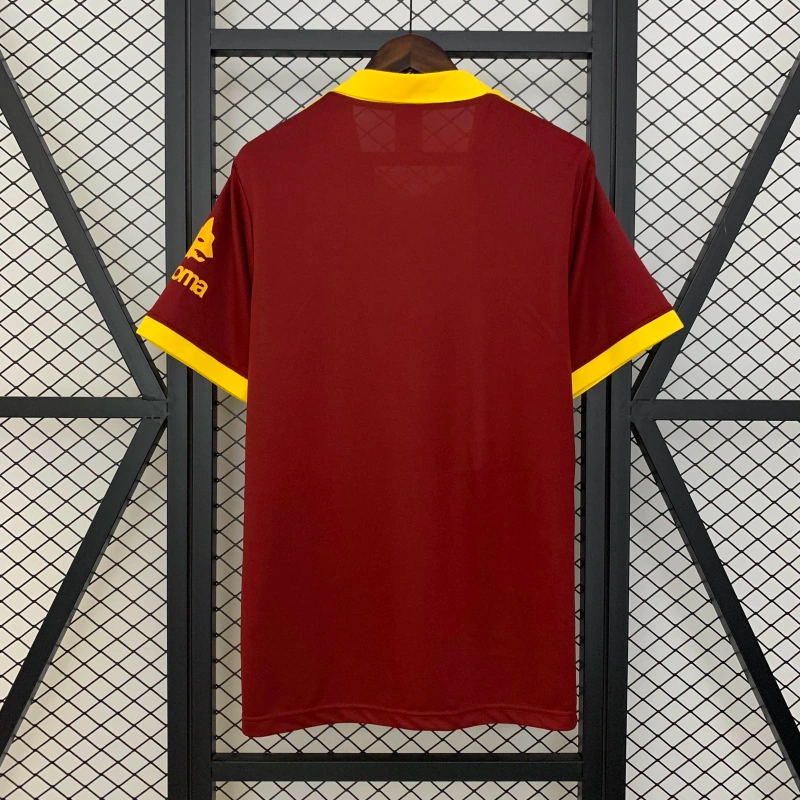 Camisa I Roma Retrô | 91/92 Adidas - Vermelha e Amarela