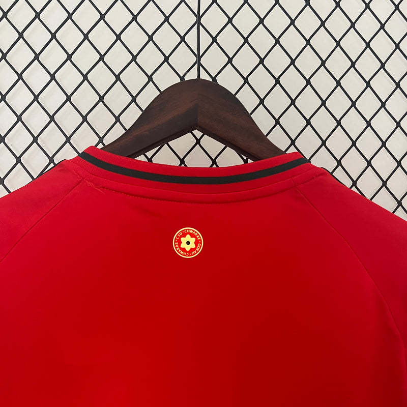 Camisa I País de Gales | 2024 Torcedor Adidas - Vermelha