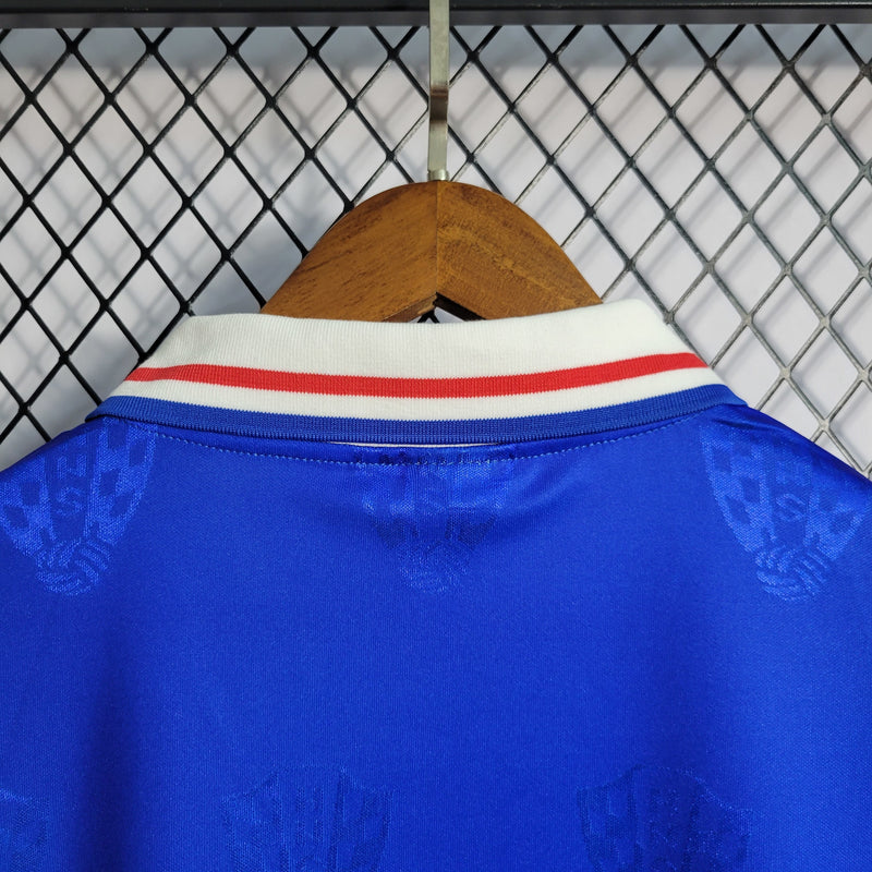 Camisa II Croácia Retrô | 1998 Lotto - Azul