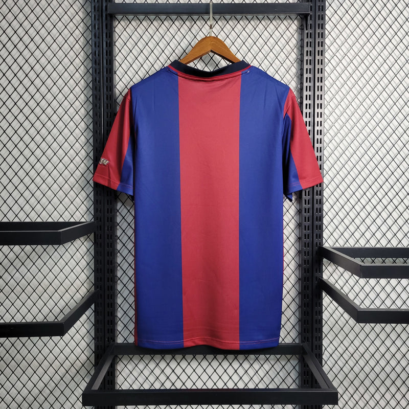 Camisa I Barcelona Retrô | 98/99 Nike - Vermelha e Azul