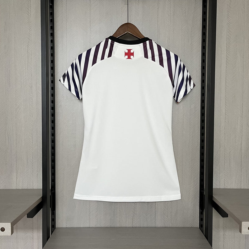 Camisa Pré Jogo Vasco | 24/25 Torcedor Kappa - Feminina - Branca