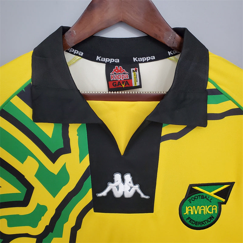 Camisa I Jamaica Retrô | 1998 Kappa - Amarela Verde e Preta