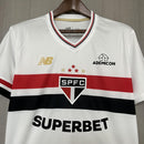 Camisa I São Paulo | 25/26 Torcedor New Balance - Branca (Patrocínios)