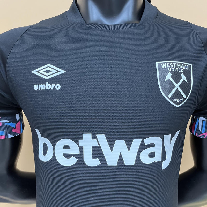 Camisa II West Ham | 22/23 Modelo Jogador Umbro - Preta