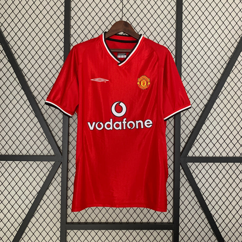 Camisa I Manchester United Retrô | 01/02 Umbro - Vermelha
