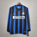 Camisa I Inter de Milão Retrô | 10/11 Nike - Azul e Preta - Manga Longa