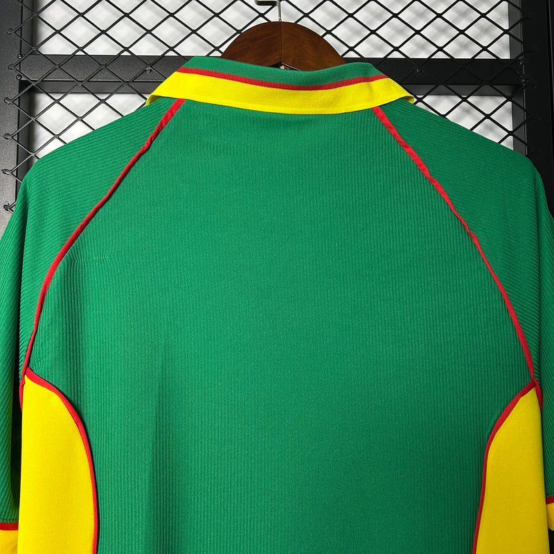 Camisa I Camarões Retrô | 1998 Puma - Verde e Amarela
