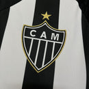 Camisa I Clube Atlético Mineiro | 25/26 Torcedor Adidas - Preta e branca (Patrocinios)