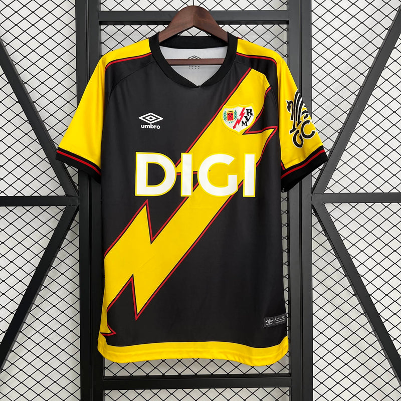Camisa III Rayo Vallecano | 25/26 Torcedor Umbro - Preta e Amarela