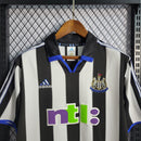 Camisa I Newcastle Retrô | 00/01 Adidas - Preta Branca e Azul