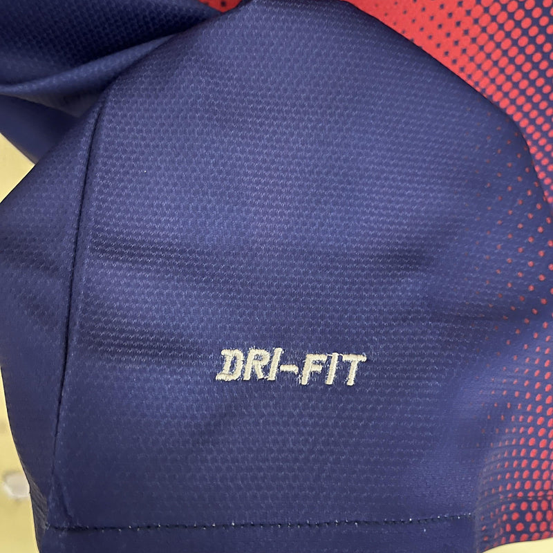 Camisa I Barcelona Retrô | 12/13 Nike - Vermelha e Azul