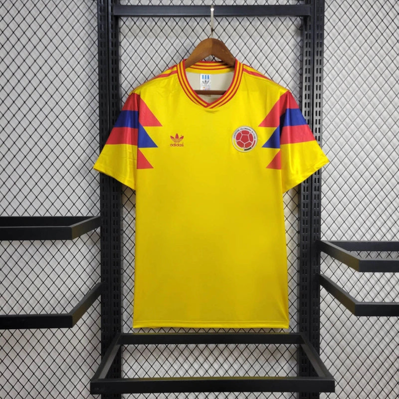 Camisa II Colômbia Retrô | 1990 Adidas - Amarela