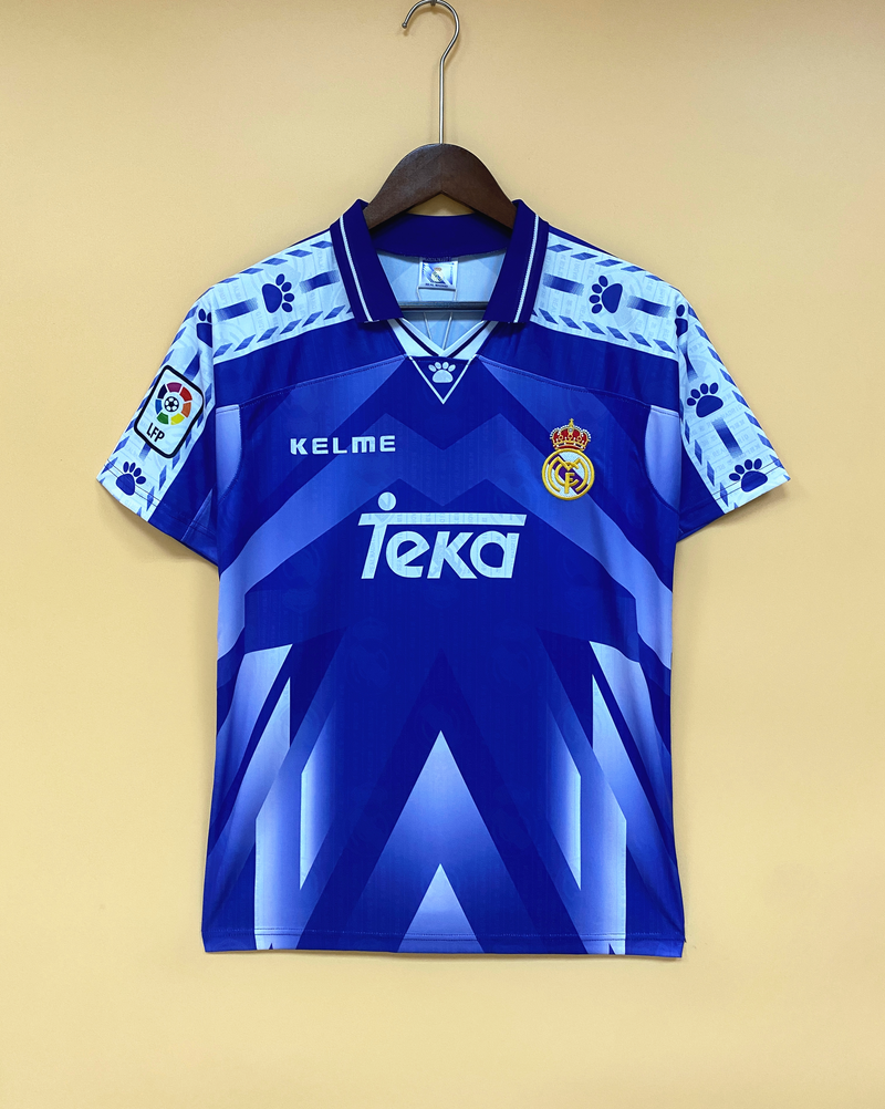 Camisa II Real Madrid Retrô | 96/97 Torcedor Kelme - Roxa