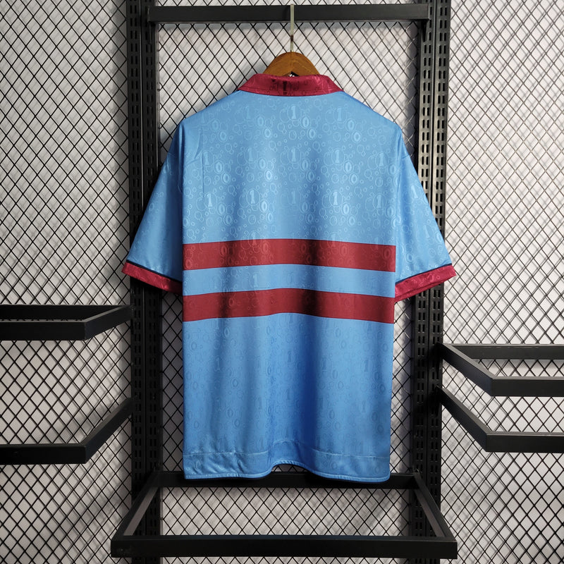 Camisa II West Ham Retrô | 95/97 Pony - Azul e Vermelha