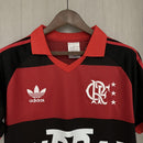 Camisa I Flamengo Retrô | 1987 Adidas - Vermelha e Preta