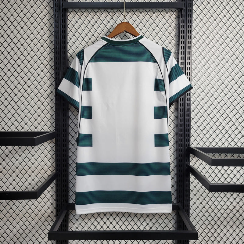 Camisa I Sporting Retrô | 01/03 Reebok - Branca e Verde