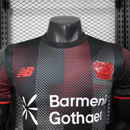 Camisa I Bayer Leverkusen | 25/26 Modelo Jogador New Balance - Preta e Vermelha