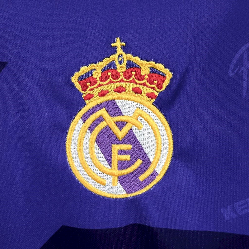 Camisa II Real Madrid Retrô | 94/96 Kelme - Roxa e Branca