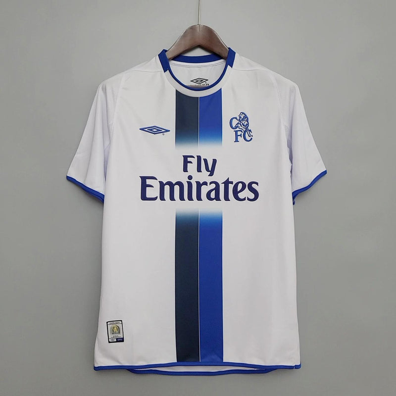 Camisa II Chelsea Retrô | 03/05 Umbro - Branca e Azul