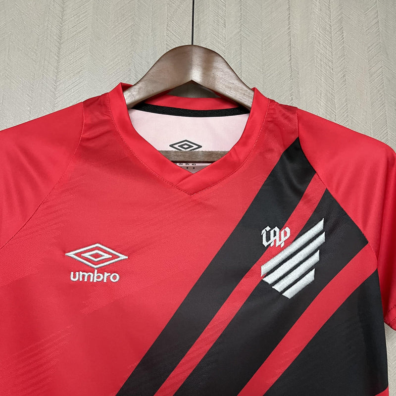 Camisa I Athletico Paranaense | 24/25 Torcedor Umbro - Vermelha e Preta - Feminina