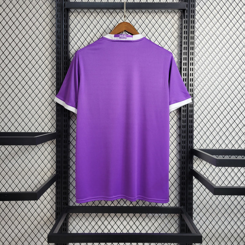 Camisa Champions League Real Madrid Retrô | 16/17 Adidas - Roxa