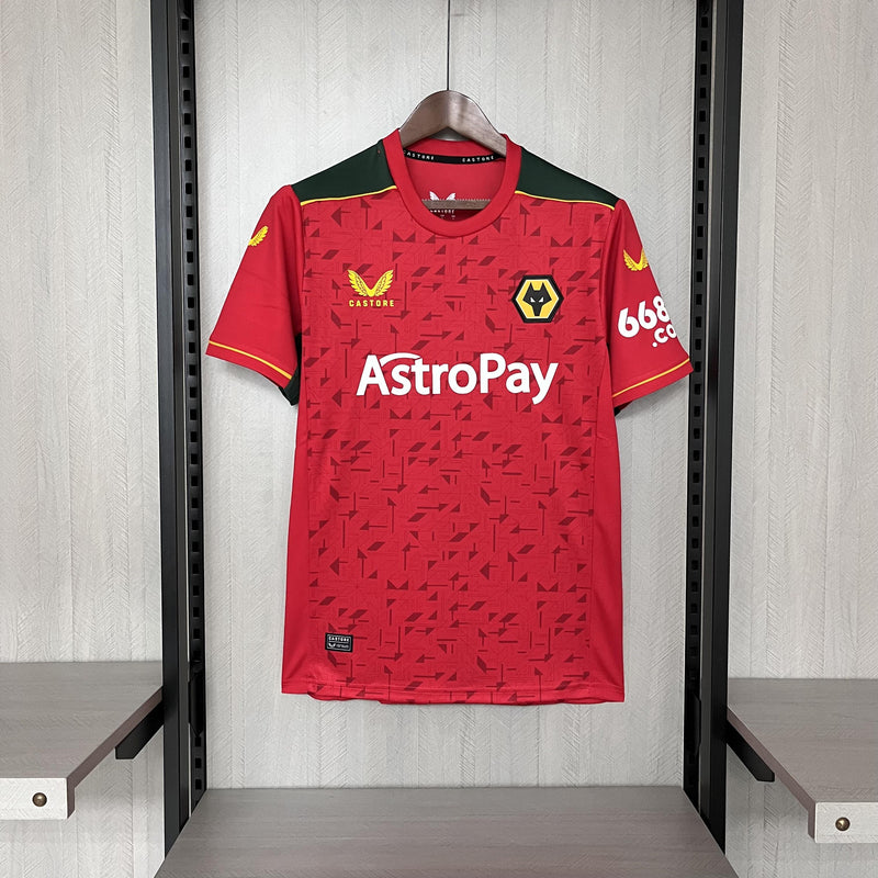 Camisa de Goleiro Wolverhampton | 23/24 Torcedor Castore - Vermelha