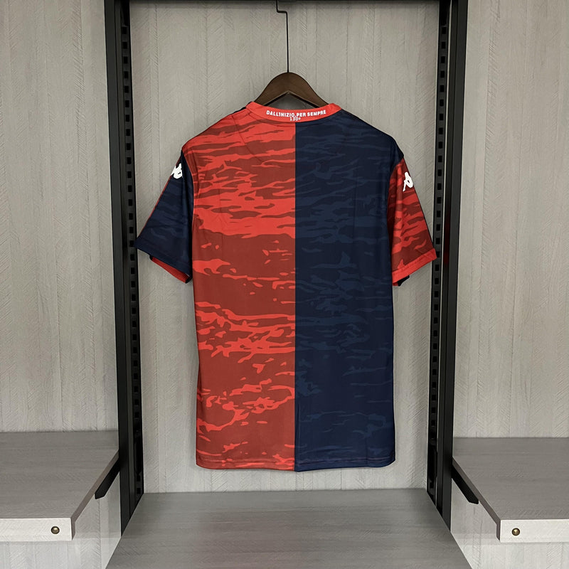 Camisa I Genoa | 23/24 Torcedor Kappa - Vermelha e Azul