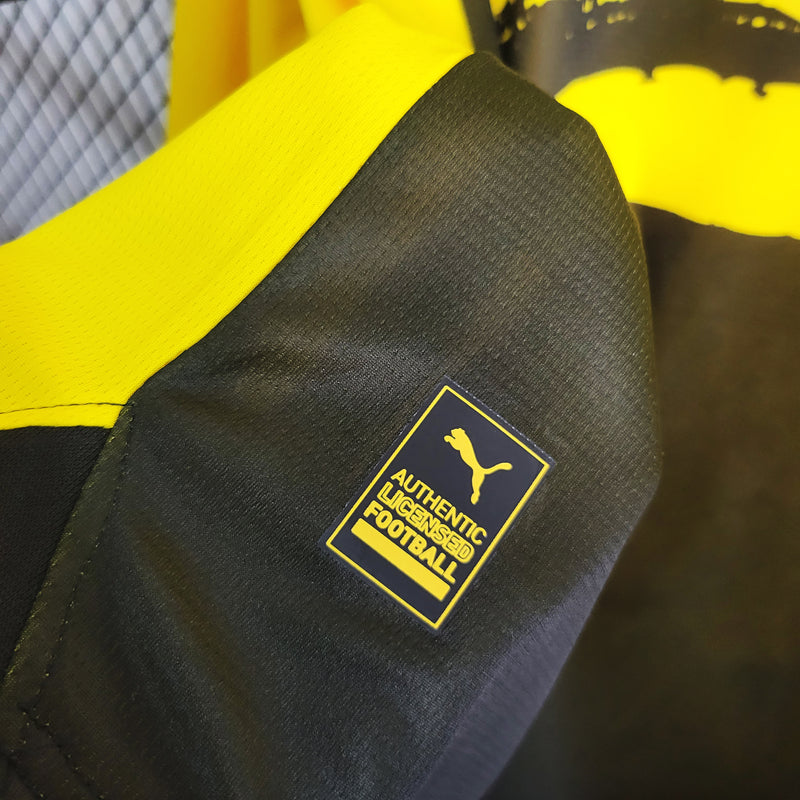 Camisa I Borussia Dortmund | 23/24 Torcedor Puma - Amarela e Preta - Manga Longa