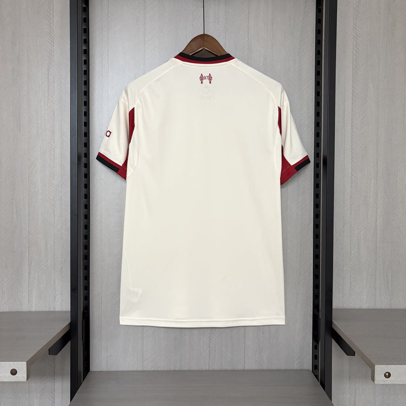 Camisa II Liverpool | 25/26 Torcedor Adidas - Branca e Vermelha