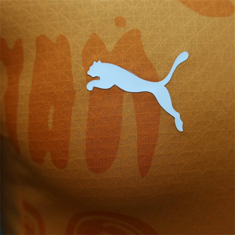 Camisa I Costa do Marfim | 2024 Modelo Jogador Puma - Laranja
