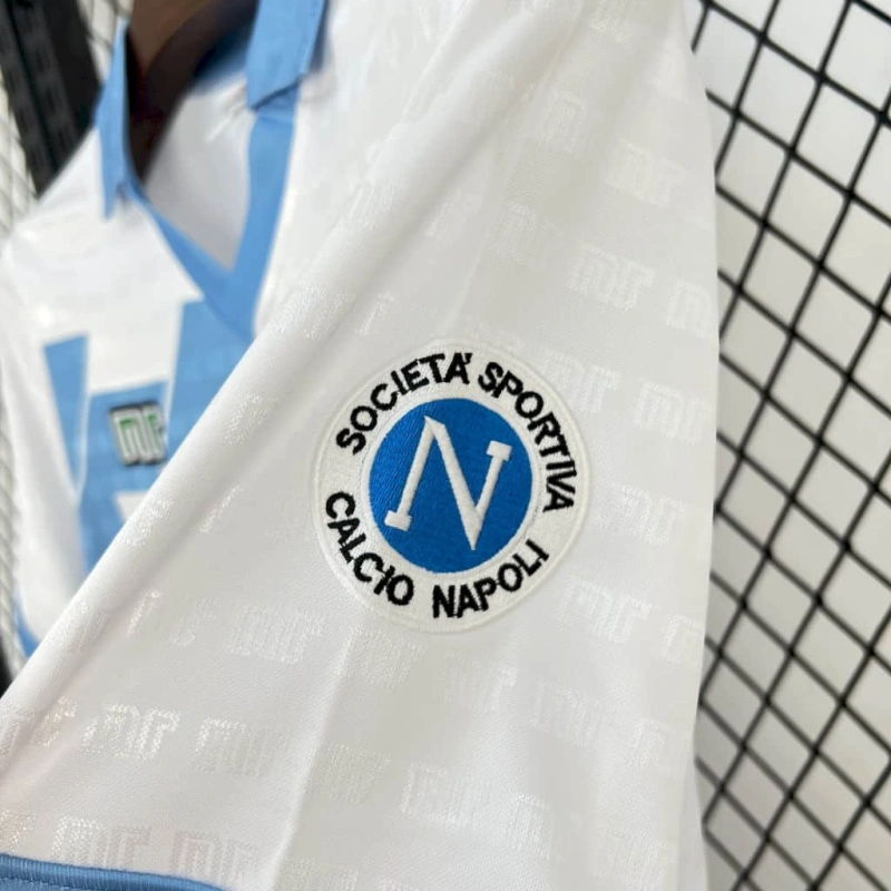 Camisa II Napoli Retrô | 90/91 Ennerre - Branca e Azul