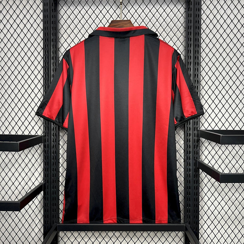 Camisa I Milan Retrô | 88/89 Kappa - Vermelha e Preta