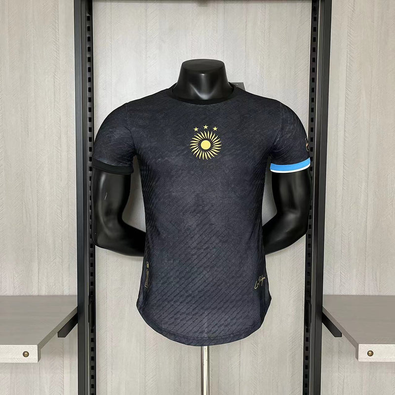 Camisa "La Pulga" Argentina | 23/24 Modelo Jogador - Preta
