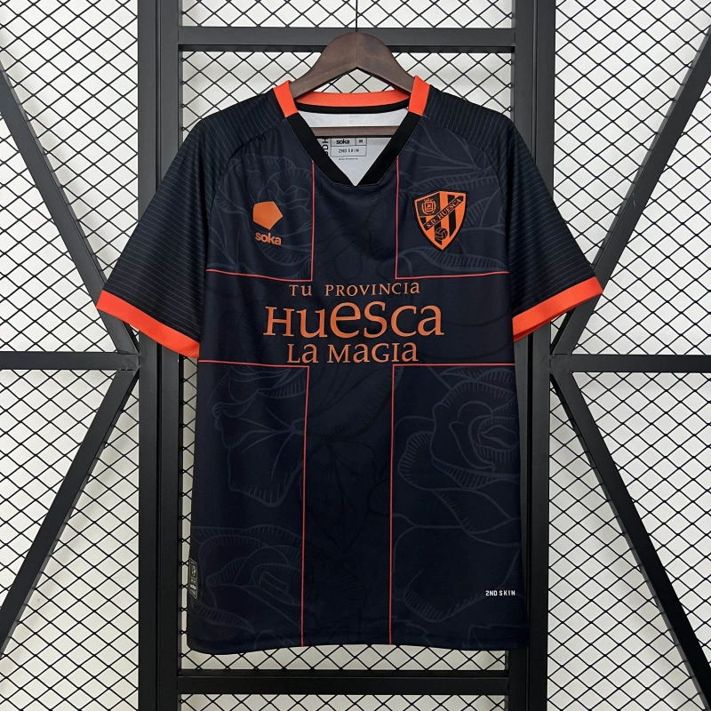 Camisa III SD Huesca | 24/25 Torcedor Soka - Preta e Laranja