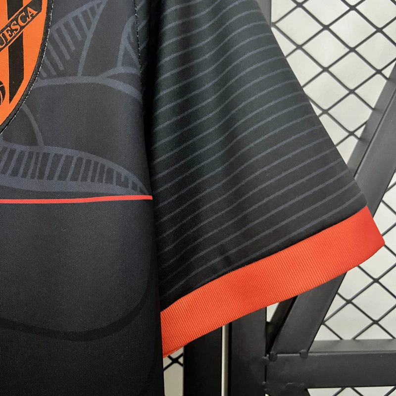 Camisa III SD Huesca | 24/25 Torcedor Soka - Preta e Laranja