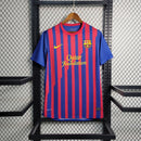 Camisa I Barcelona Retrô | 11/12 Nike - Vermelha e Azul