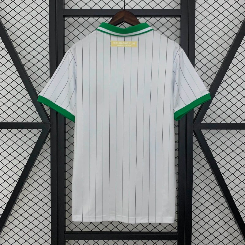 Camisa Aniversário Racing Club Santander | 24/25 Torcedor Austral - Branca e Verde