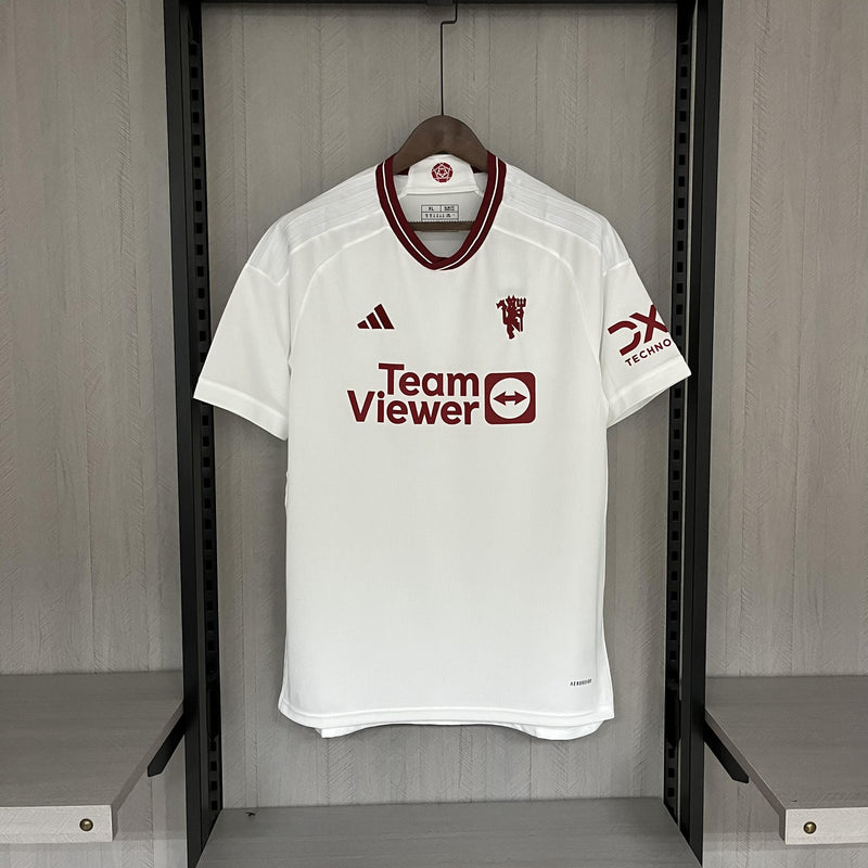 Camisa III Manchester United | 23/24 Torcedor Adidas - Branca