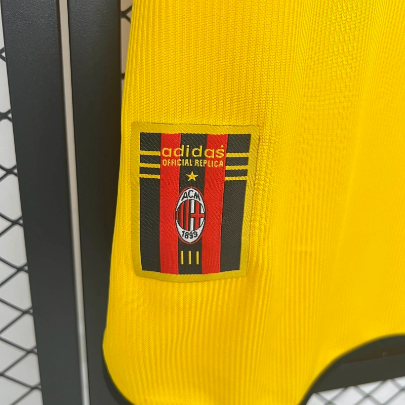 Camisa IV Milan Retrô | 99/00 Adidas - Amarela