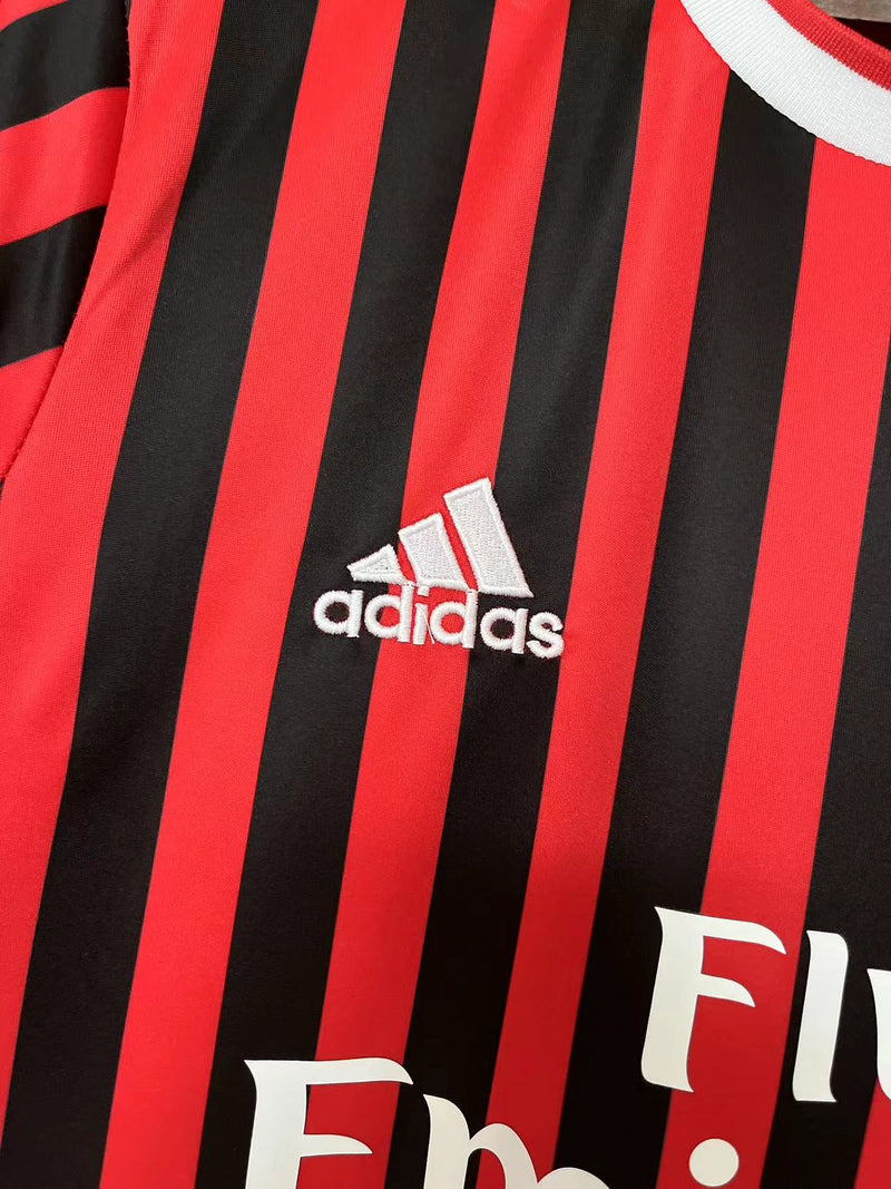 Camisa I Milan Retrô | 11/12 Torcedor Adidas - Vermelha e Preta