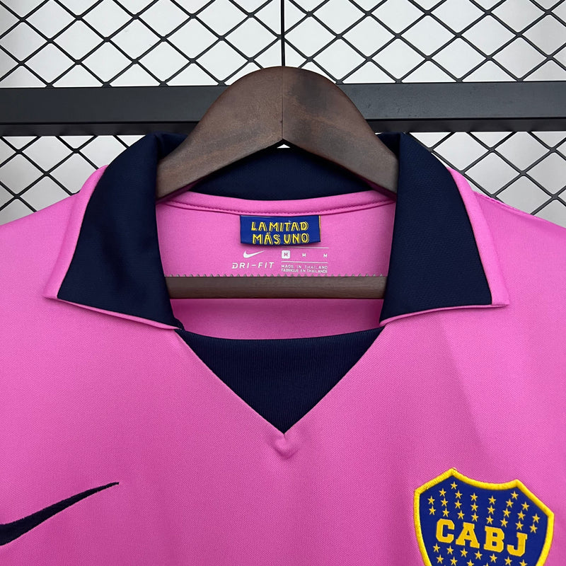 Camisa II Boca Juniors Retrô | 13/14 - Rosa - Manga Longa