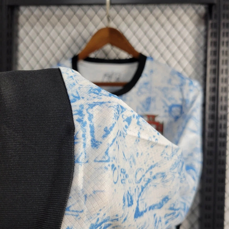 Camisa II Portugal | 2024 Torcedor Nike - Azul Branca e Preta - Manga Longa