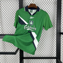 Camisa II Liverpool Retrô | 99/00 Reebok - Verde Preta e Branca