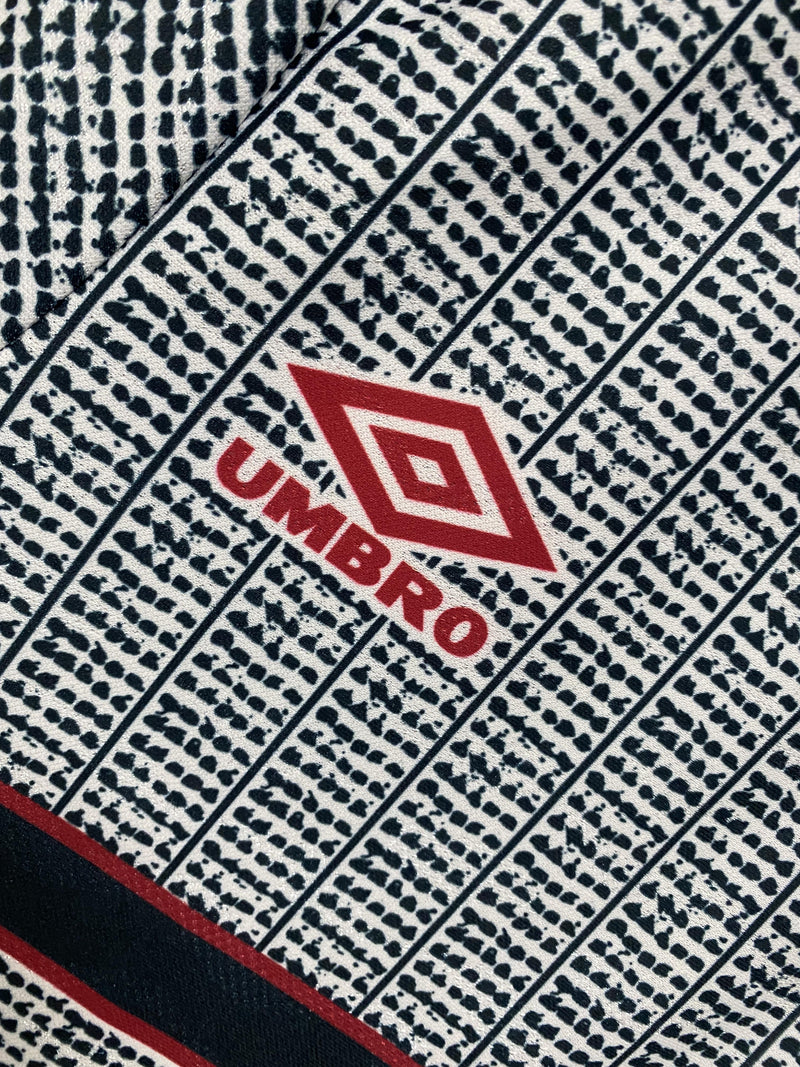 Camisa II Manchester United Retrô | 95/96 Torcedor Umbro - Azul Vermelha e Branca