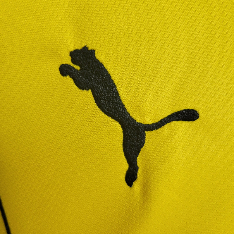 Camisa I Borussia Dortmund | 23/24 Torcedor Puma - Amarela e Preta - Manga Longa