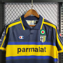 Camisa III Parma Retrô | 99/00 Champion - Azul e Amarela