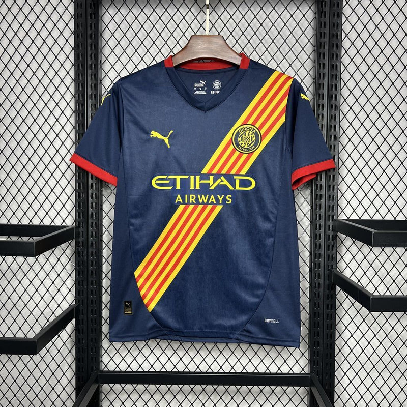 Camisa II Girona | 24/25 Torcedor Puma - Azul Amarela e Vermelha