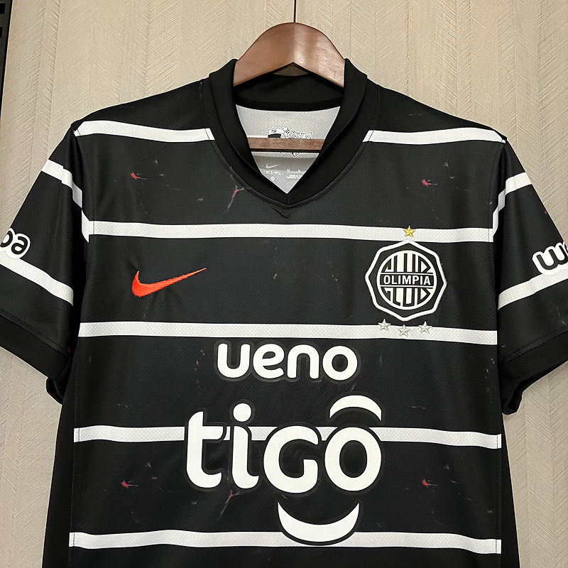 Camisa II Club Olimpia | 25/26 Torcedor Nike - Preta e Branca