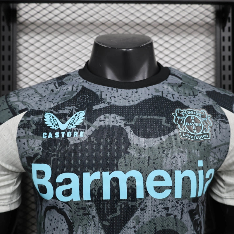 Camisa III Bayer Leverkusen | 24/25 Modelo Jogador Castore - Preta e Cinza
