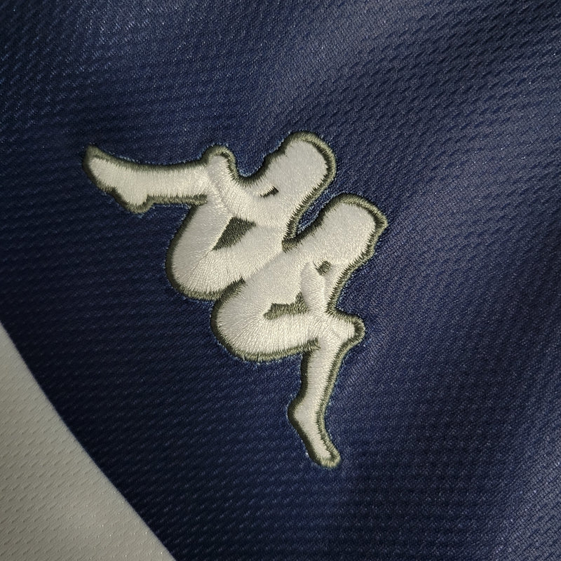 Camisa II Manchester City Retrô | 97/98 Kappa - Branca Azul e Vermelha